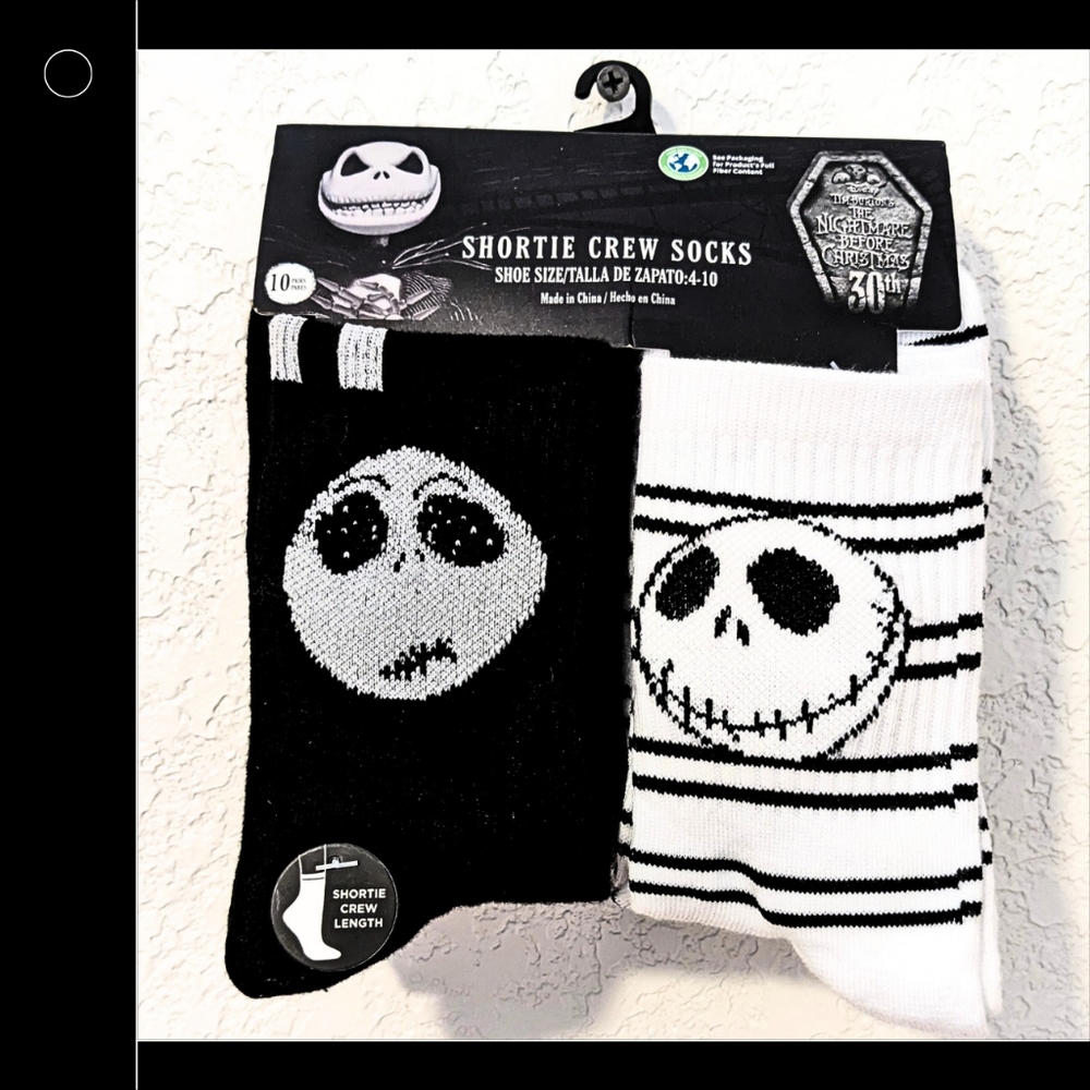 Jack Skellington Ankle Crew Socks
